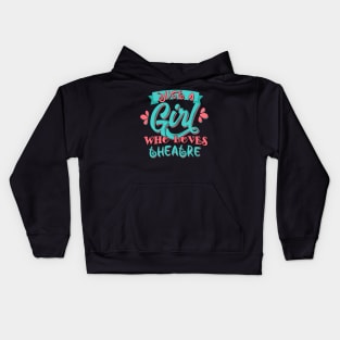 Just A Girl Who Loves Theatre graphic Kids Hoodie